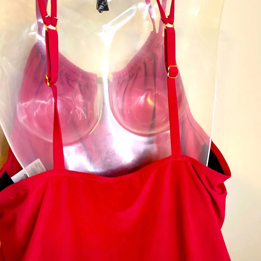 GORGEOUS RED AQUAGREEN SWIMSUIT TANKINI IN SIZE 20W NWT - Picture 6 of 8